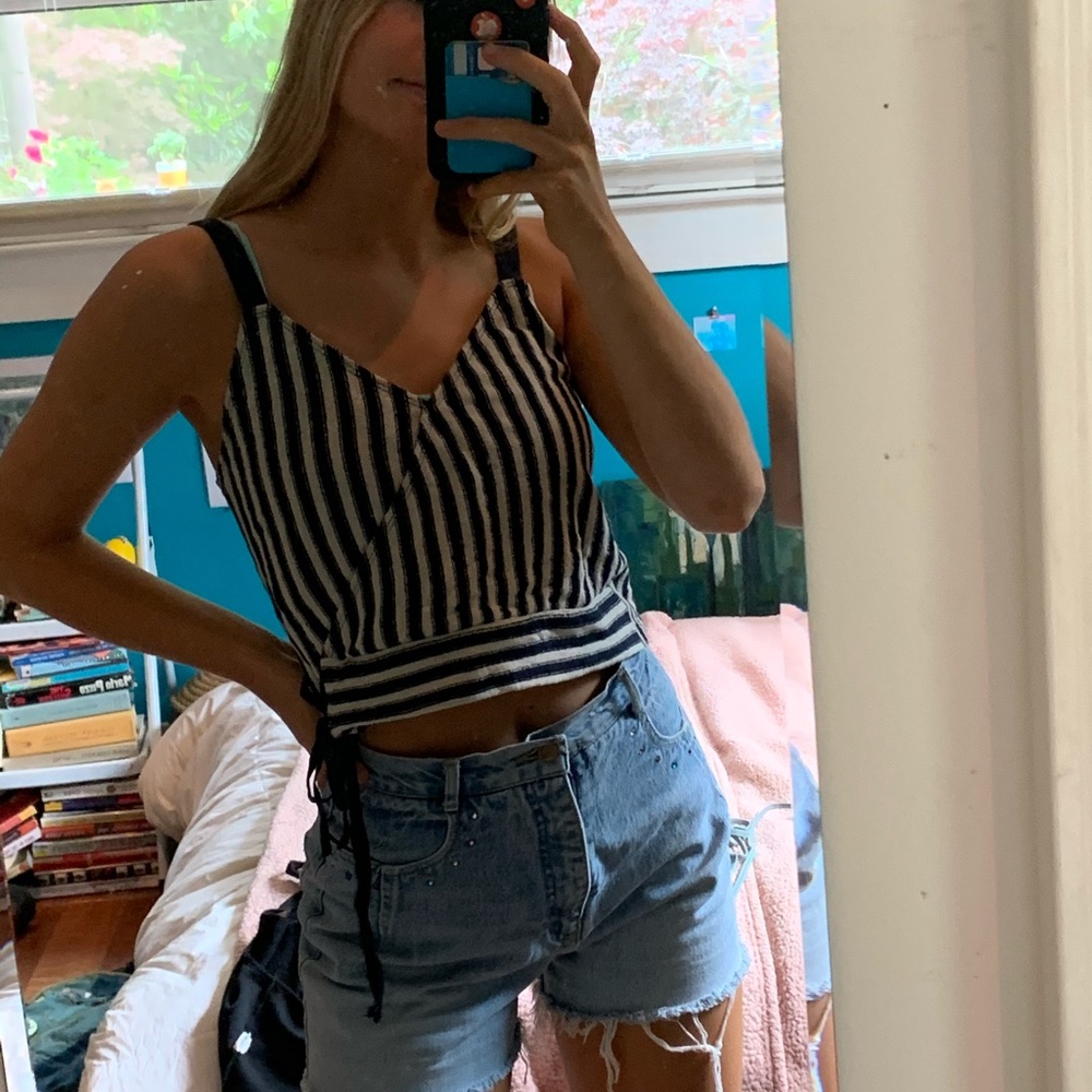 Madewell stripey tank top